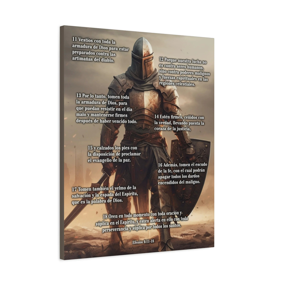 Scripture Walls Armour Of God Ephesians 6:11-18 Standing Warrior Spanish Print